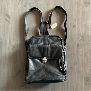 Leather backpack